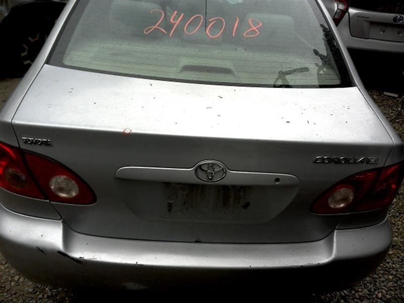 03 04 05 06 07 08 TOYOTA COROLLA CE REAR BUMPER SLV-1E7 SCRATCHES