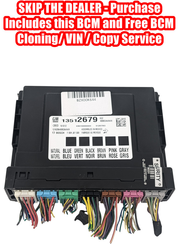 VIN PROGRAMMED PLUG & PLAY BCM BCU GMC ACADIA 2017 13512679