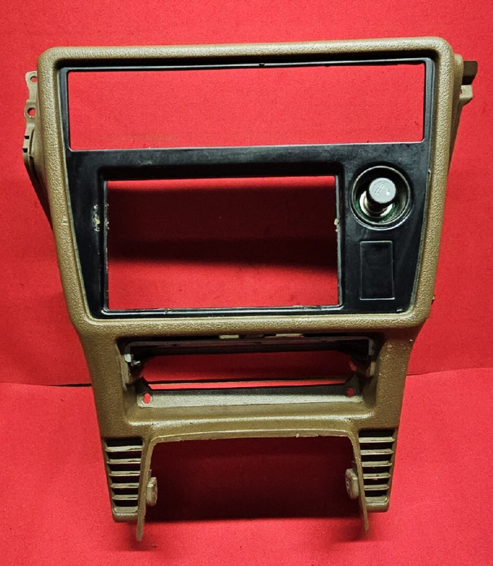 1986 1987 1988 1989 Toyota Celica Dash Radio Climate Bezel Surround Trim Brown