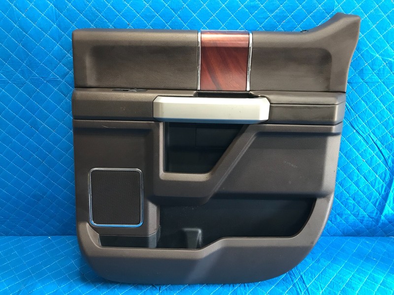 17-22 F250 F350 RIGHT PASSENGER REAR CREW CAB DOOR TRIM PANEL BROWN