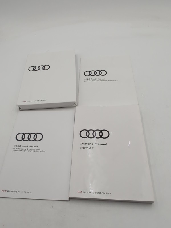 2022 Audi A7 Owners Manual Original Set Premium Prestige Plus
