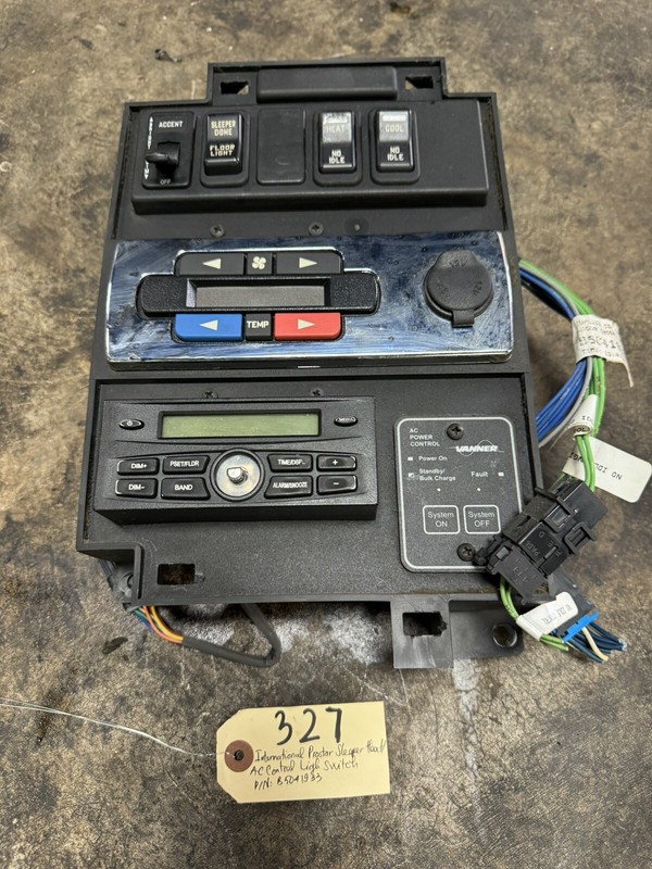 INTERNATIONAL PROSTAR OEM SLEEPER HEAT/AC CONTROL LIGHT SWITCH