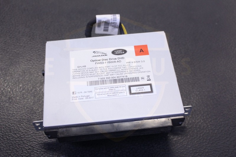 RANGE ROVER EVOQUE 17 18 19 OPTICAL DISC DVD PLAYER RECEIVER FW93-11B608-AD OEM