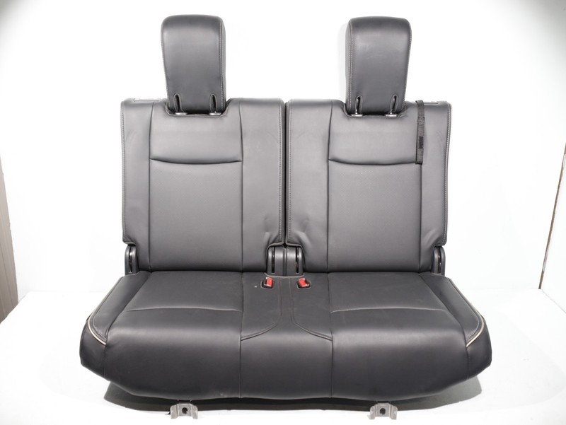 14-20 Infiniti Qx60 Rear 3rd Row Seat Cushion Cover Black Leather Graphite OEM