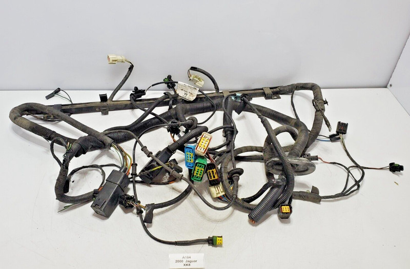 ✅00-02 OEM Jaguar XK8 Front Engine Bay Under Hood Wiring Harness W/ Speed Sensor