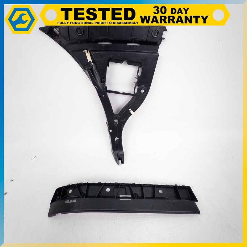 10-19 JAGUAR XJ REAR RIGHT PASSENGER SIDE BUMPER MOUNTING BRACKET SET OF 2 OEM