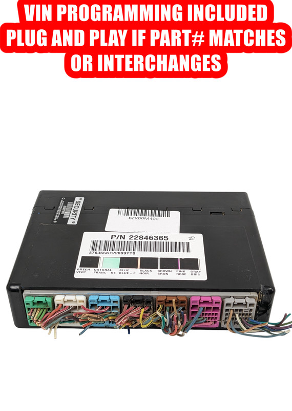 2012-2014 GM Body Control Module 22846365 Programmed To Your VIN BCM