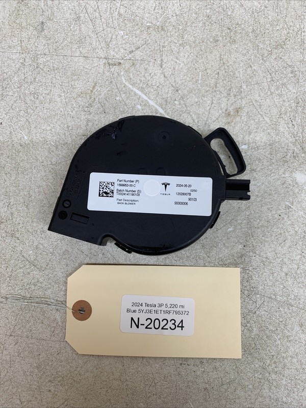 ⚡️24-25 TESLA MODEL 3 1R SEAT BACK BLOWER 1699953-00-C 20234 B61