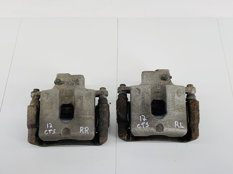 08-14 CADILLAC CTS AWD REAR RIGHT & LEFT SIDE ABS DISC BRAKE CALIPER SET OEM