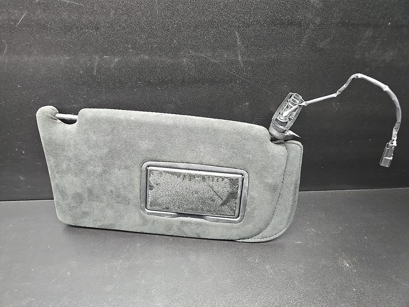03-18 Maserati Quattroporte M139 Right Passenger Side Sun Visor Shade Black OEM