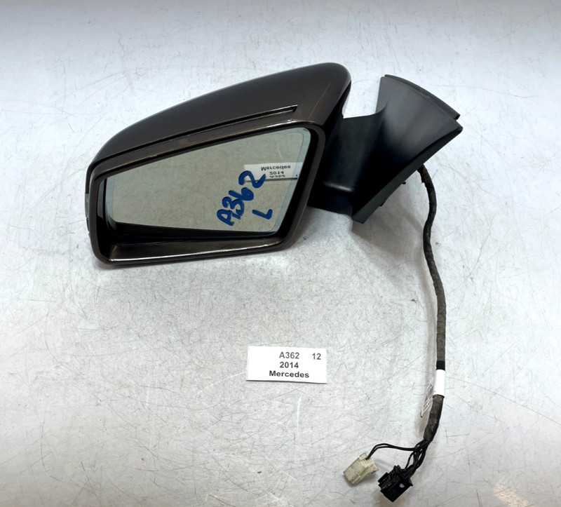 ✅ 2012-2014 OEM Mercedes W204 C250 Left Driver Side Rear View Mirror Brown