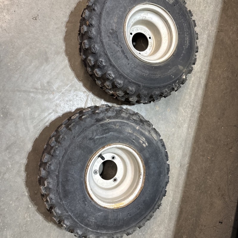 1986 Yamaha Badger 80 Yfm80 Kids Atv Rear Wheels Tires Rims