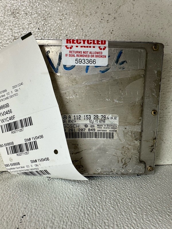 2003-2004 Mercedes-Benz C320 Engine Computer Control Module Ecu Ecm Pcu Pcm Oem
