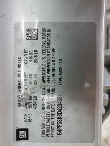 Buick Verano 2013 Right Rear Door SILVER 473781 2928
