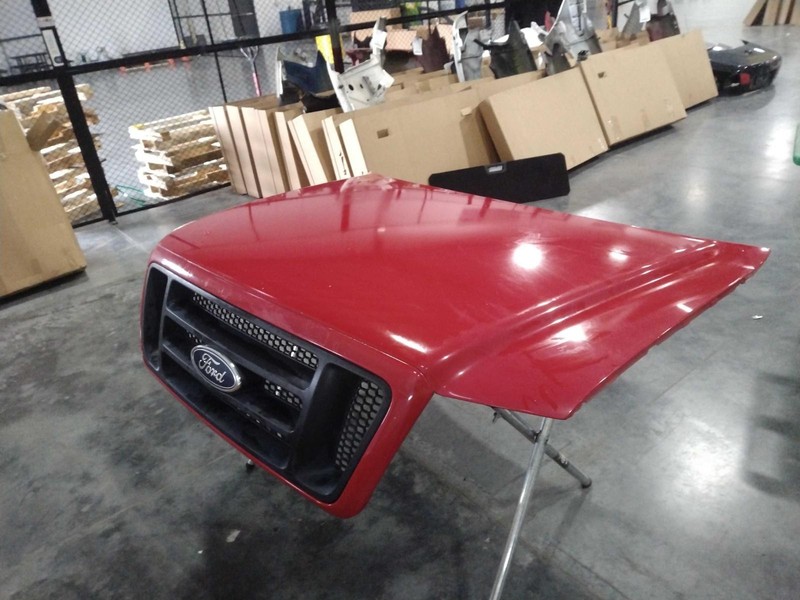 2005 Ford F150 Pickup Hood Panel OEM Red 4DR PU 227K Miles NJ25-22367-559770