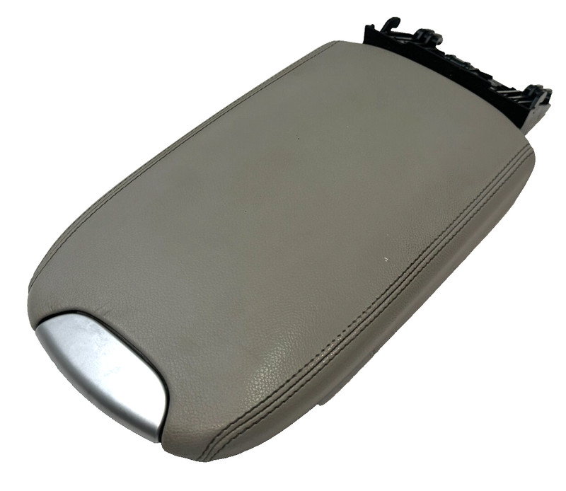 2007-12 Mercedes GL450 Center Console Storage Cover Leather Armrest Lid OEM Gray
