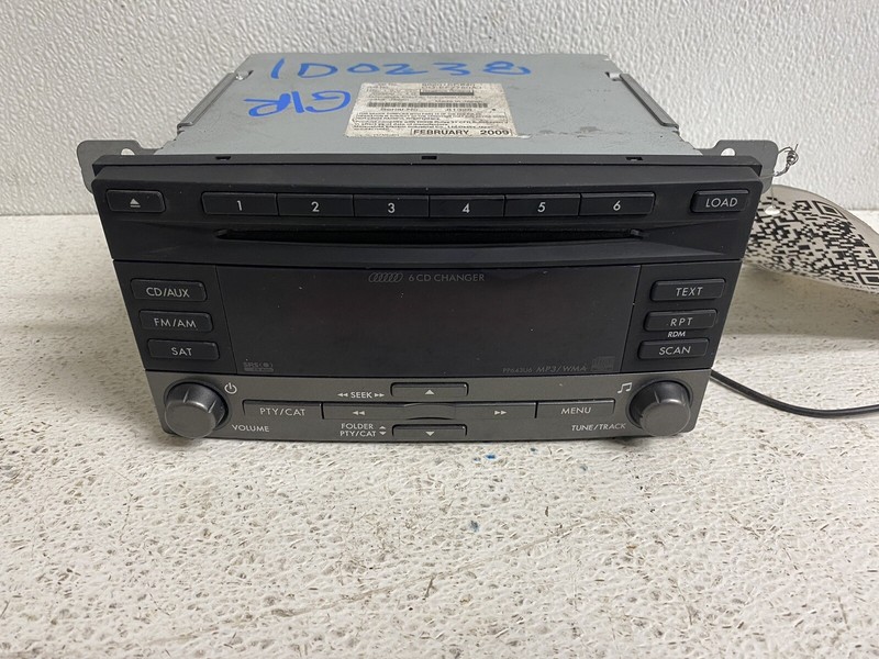 2009-2013 Subaru Forester NON-NAV Radio Stereo 6 Disc Changer 86201SC64 AMFM Oem