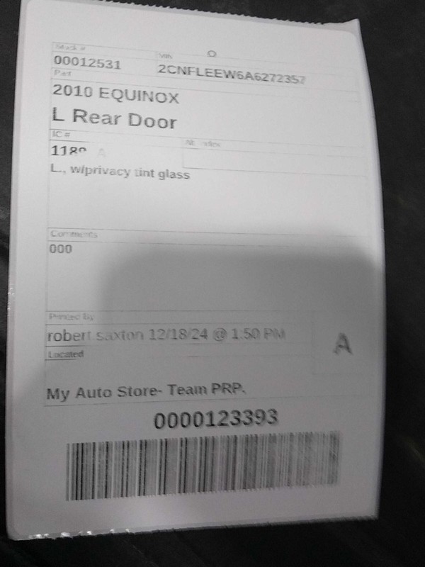 2010 Chevrolet Equinox Left Door Brown OEM Used 264005 148K Miles
