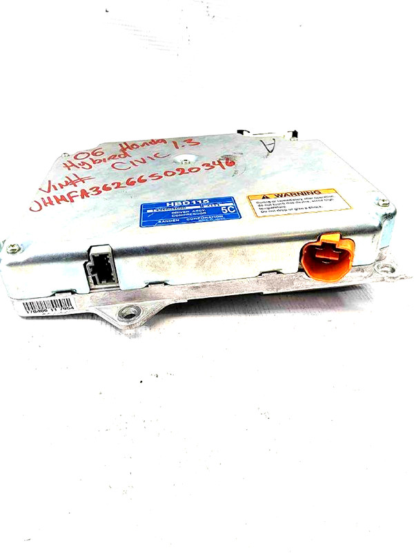 2006 Honda Civic Hybrid Power Supply Compressor Driver Unit on Batter HBD115