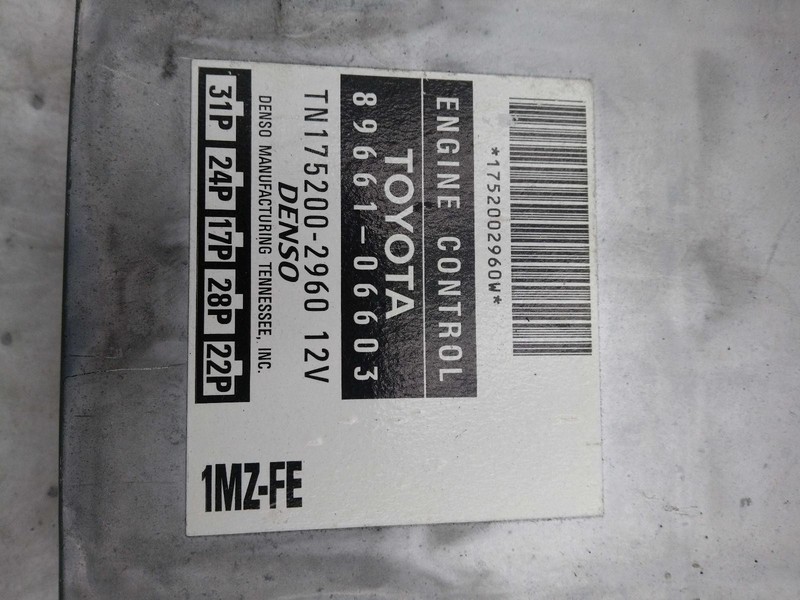 1998 Toyota Camry Engine Control Module ECM OEM 8966106570 3.0L Tan Used