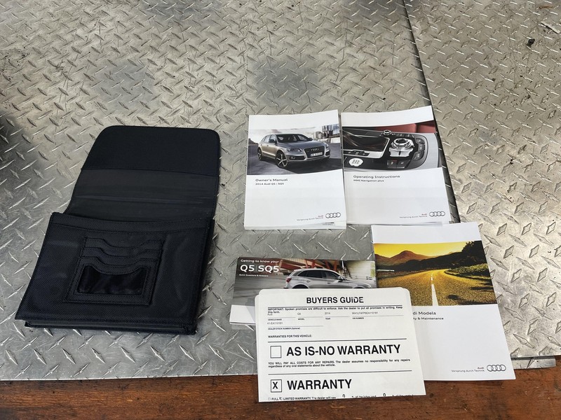2014 Audi Q5 Owners Manual Oem Tested