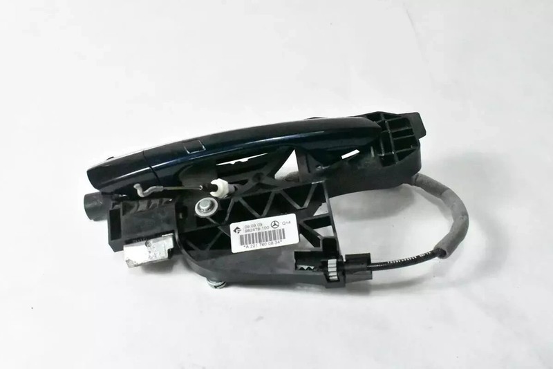07-13 Mercedes W221 S550 S63 AMG Rear Right Side Exterior Door Handle Blue OEM