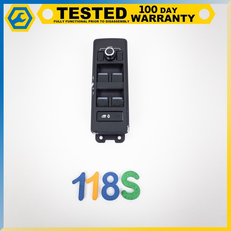 14-17 RANGE ROVER SPORT L494 L405 DRIVER MASTER WINDOW SWITCH CONTROL BLACK OEM