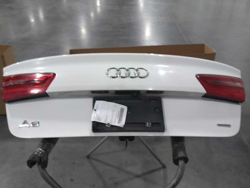 2015 Audi A6 White Deck Lid OEM 4DR Sedan 105K Miles - Genuine Parts