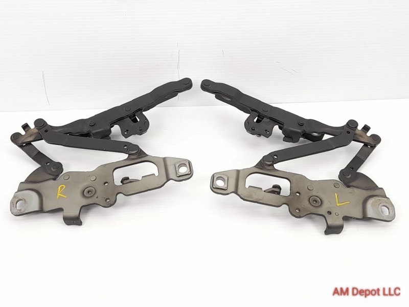 2011 BMW 535i 528i 550i F10 Hood Hinge Set Left & Right Carbon Black 7270883