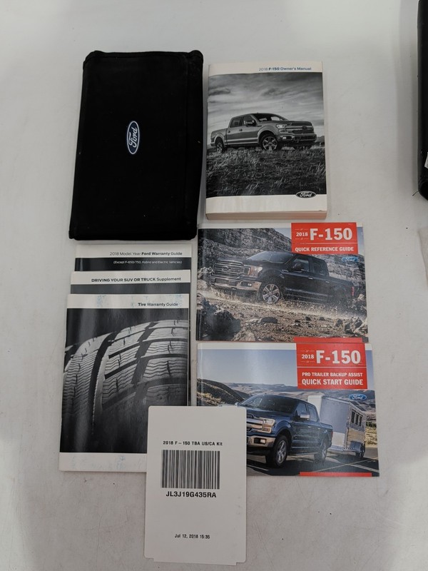 2018 Ford F-150 F150 Owners Manual Set with Case Free Shipping