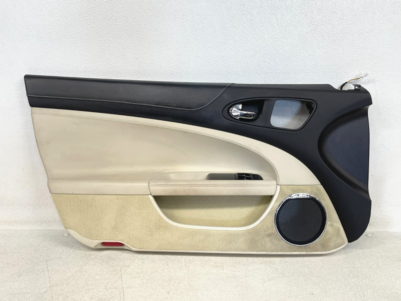 ⭐2010-2015 JAGUAR XK XKR FRONT LEFT DRIVER INTERIOR DOOR PANEL BEIGE OEM LOT2662