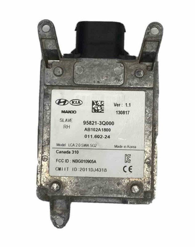 14 HYUNDAI SONATA RIGHT PASSENGER BLIND SPOT ALERT CONTROL MODULE OEM 958213Q000