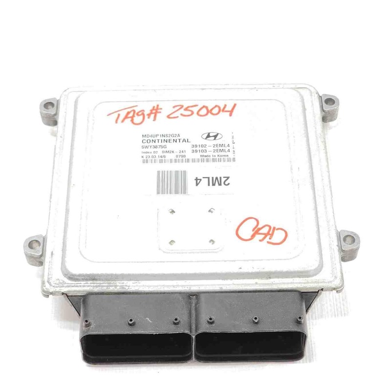 2014 Elantra 1.8L Engine Electronic Control Module Part# 391032EML4