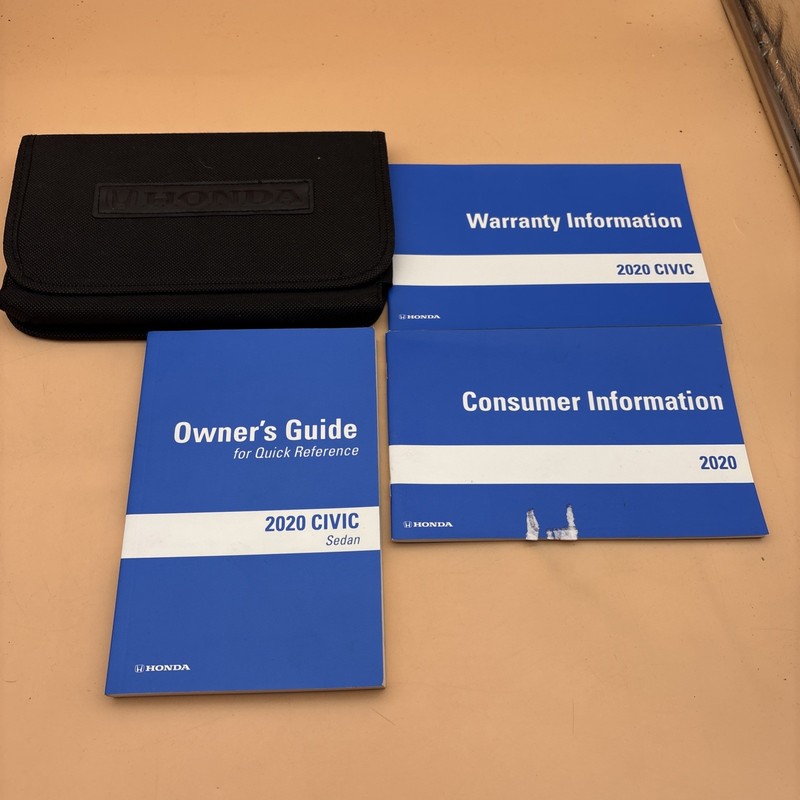 2020 Honda Civic Sedan Owner's Manual - Complete Factory Set OEM