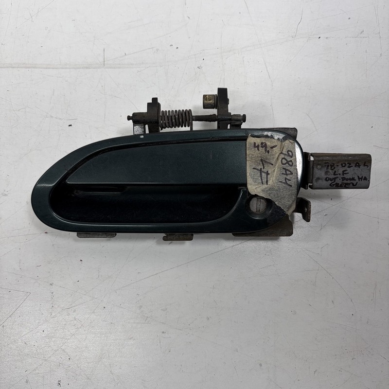 98-02 Honda Accord 4D Left Front Outer Exterior Door Handle Green OEM