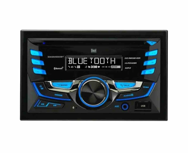 DUAL DXDM280BT 2 Din AM/FM CD/MP3 Player Car Receiver EQ USB AUX Input Bluetooth