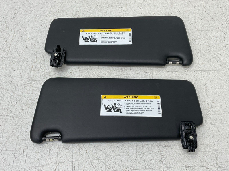 19-22 Mercedes A220 Front Left & Right Sunvisor Sun Visor Set Black 1416 OEM