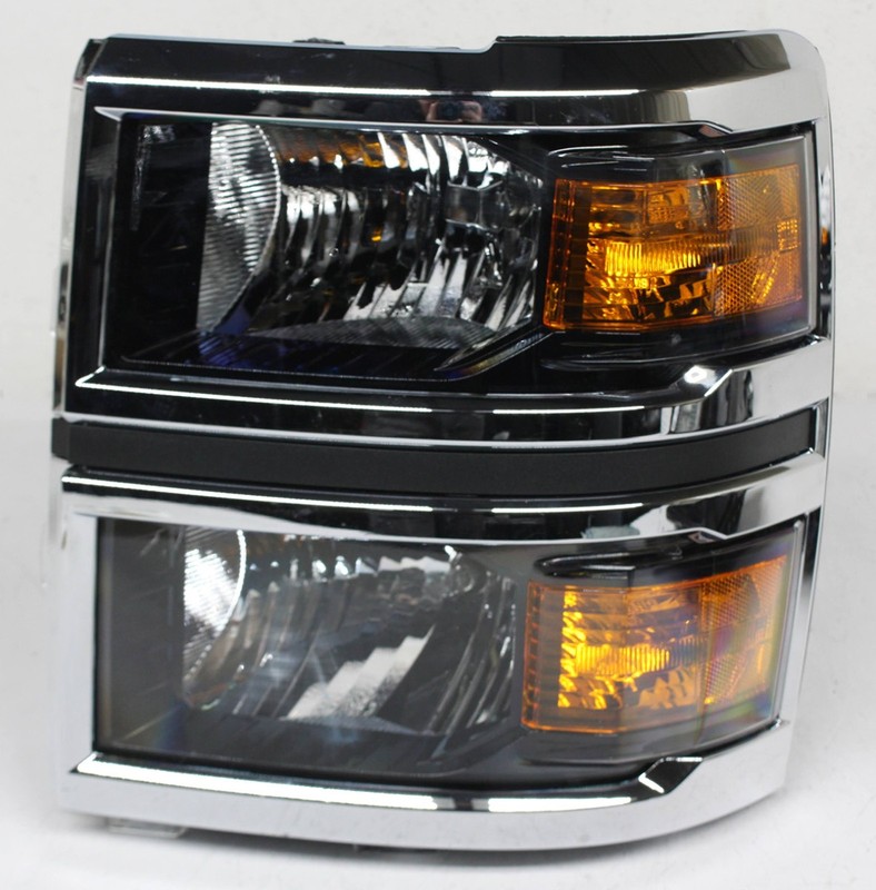 OEM Headlamp For Chevy Silverado 4500, 5500, 6500 HD Chrome trim 4078971C91