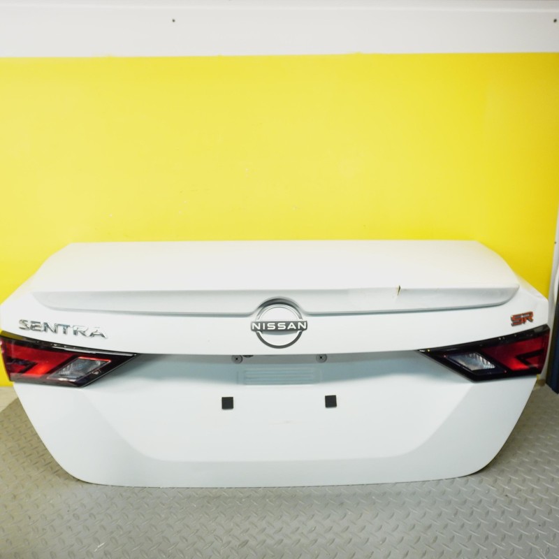 2020-2025 NISSAN SENTRA SR Rear Trunk Lid W/camera Spoiler OEM WHITE_XAB