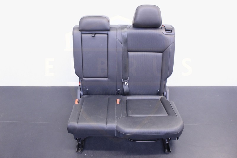 2018 - 2021 VW ATLAS REAR LEFT 2ND SECOND ROW SEAT SECTION LEATHERETTE BLACK