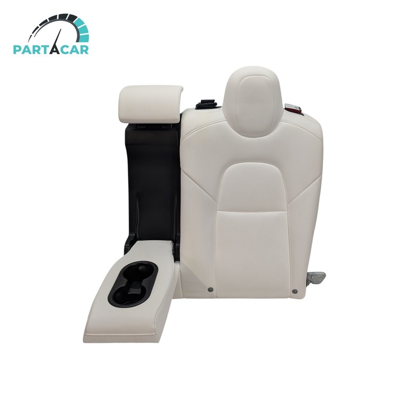 2017-2023 Tesla M3 Rear LH Seat Upper Cushion Second Row White OEM DENT/SCRATCH