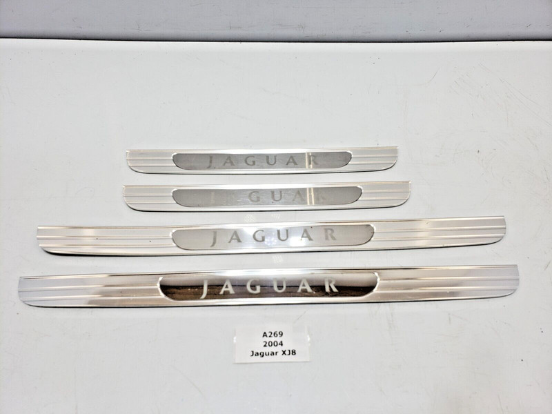 ✅ 04-09 OEM Jaguar XJ8 Front Rear Right Left Side Door Tread Scuff Plate Sill