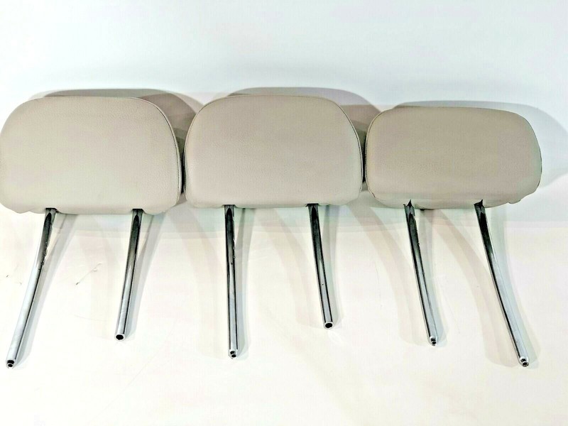 2008-2011 Mercedes Benz C300 C350 Rear Seat Headrest Set Alpaca Gray Oem W204