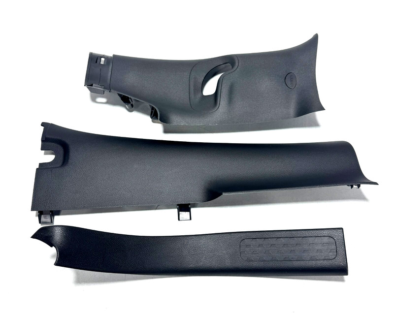 📌19-25 RAM 1500 RIGHT C-PILLAR & SCUFF PLATE MOLDING TRIM PANEL SET 5TH GEN OEM