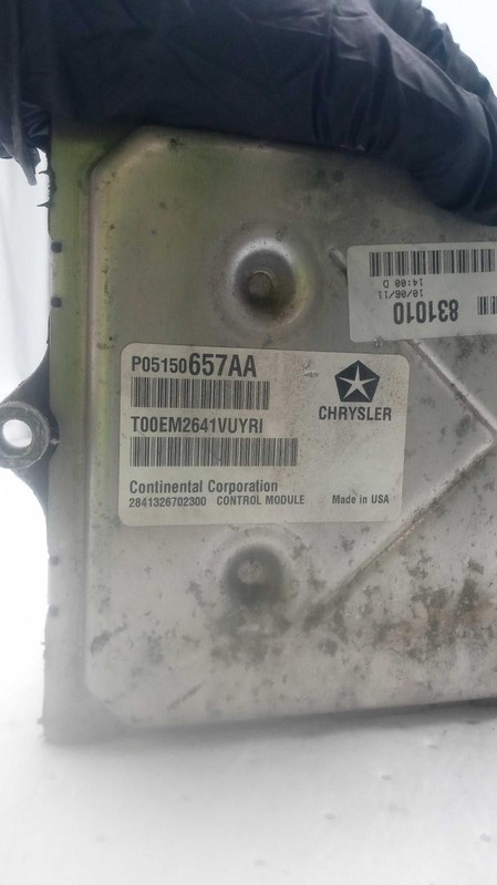 2012 Chrysler Town & Country Engine Control Module ECM 3.6L OEM 05150657AA