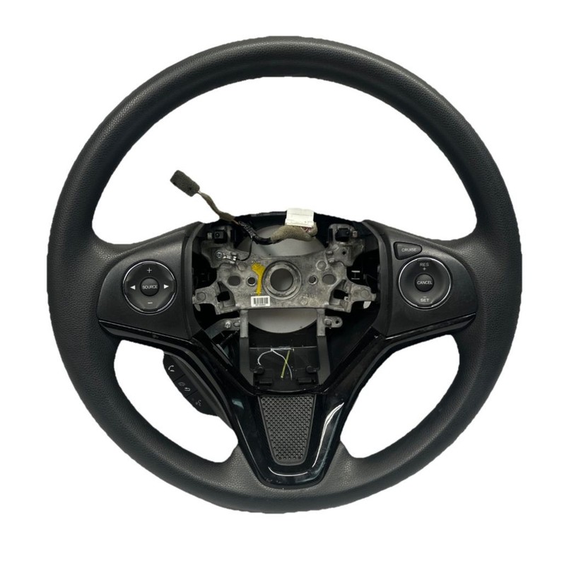 Honda HRV steering wheel 2016 to 2022 black leather assy OEM 78501T5AN21ZA front