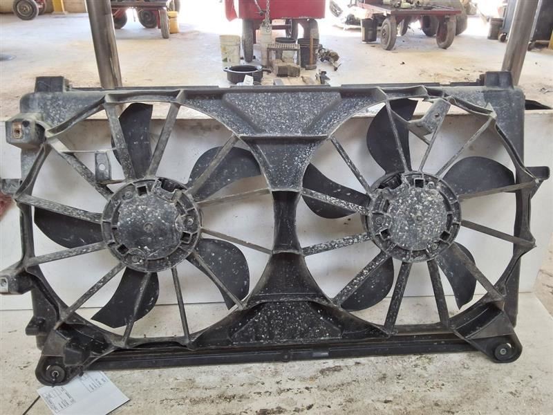 2010-2013 GMC Sierra 1500 Radiator Dual Fan Motor Assembly w/o Enhanced Cooling