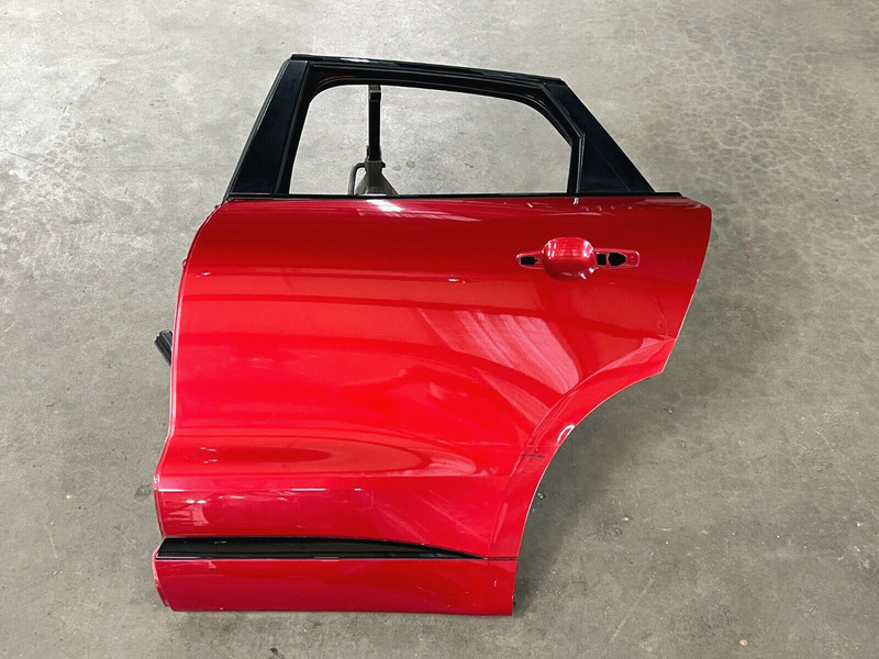 ⭐2017-2023 JAGUAR F-PACE REAR LEFT EXTERIOR DOOR PANEL SHELL RED OEM LOT2566