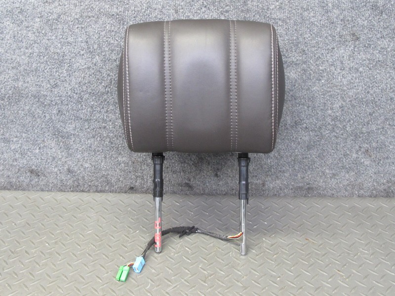2013-2017 LAND RANGE ROVER L405 FRONT LEFT LEATHER HEADREST W SCREEN ESPRESSO