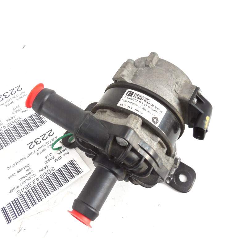 2015 15 Fiat 500E EV Electric Coolant Auxiliary Water Pump OEM 52014557AC